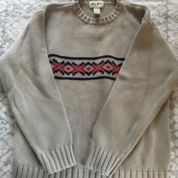 Eddie Bauer Men’s Ski Sweater size Large Tall - Picture 5 of 7